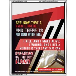THERE IS NO GOD WITH ME   Bible Verses Frame for Home Online   (GWAMAZEMENT4988)   