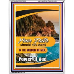 YOUR FAITH   Bible Verses Framed Art Prints   (GWAMAZEMENT5185)   "24X32"