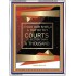 A DAY IN THY COURTS    Bible Scriptures on Forgiveness Frame   (GWAMAZEMENT5251)   "24X32"