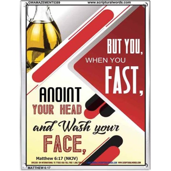 WHEN YOU FAST   Printable Bible Verses to Frame   (GWAMAZEMENT5389)   