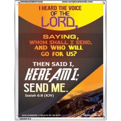 THE VOICE OF THE LORD   Scripture Wooden Frame   (GWAMAZEMENT5440)   