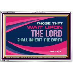 WAIT UPON THE LORD   Business Motivation Art   (GWAMAZEMENT5545)   "24X32"