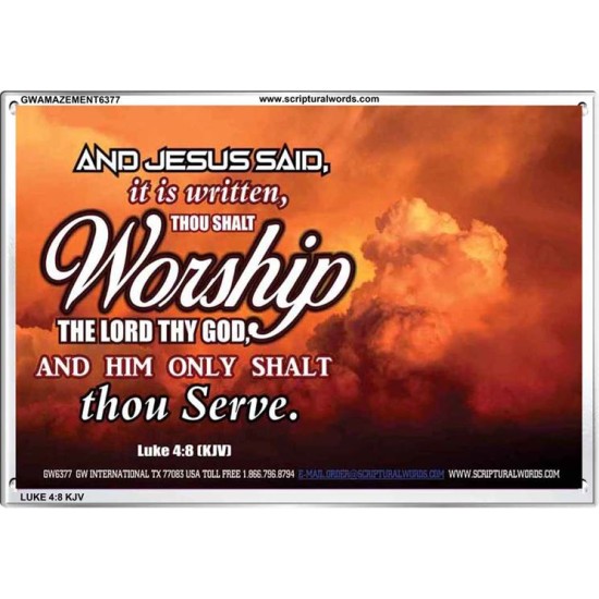 WORSHIP   Home Decor Art   (GWAMAZEMENT6377)   