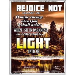 A LIGHT   Scripture Art Acrylic Glass Frame   (GWAMAZEMENT6385)   