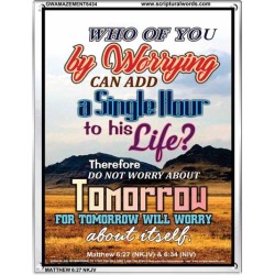 A SINGLE HOUR TO HIS LIFE   Bible Verses Frame Online   (GWAMAZEMENT6434)   "24X32"