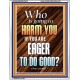 WHO IS GOING TO HARM YOU   Frame Bible Verse   (GWAMAZEMENT6478)   