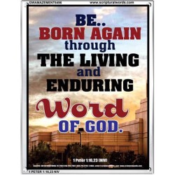 BE BORN AGAIN   Bible Verses Poster   (GWAMAZEMENT6496)   "24X32"