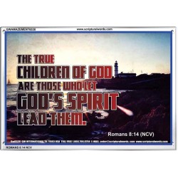 TRUE CHILDREN OF GOD   Christian Quote Framed   (GWAMAZEMENT6538)   "24X32"