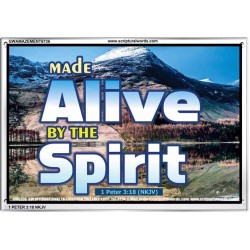 ALIVE BY THE SPIRIT   Framed Guest Room Wall Decoration   (GWAMAZEMENT6736)   