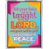 YOUR CHILDREN SHALL BE TAUGHT BY THE LORD   Modern Christian Wall Dcor   (GWAMAZEMENT6841)   "24X32"