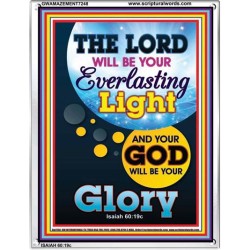 YOUR GOD WILL BE YOUR GLORY   Framed Bible Verse Online   (GWAMAZEMENT7248)   