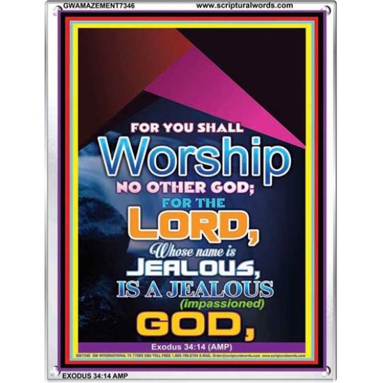 WORSHIP   Religious Art Frame   (GWAMAZEMENT7346)   