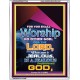 WORSHIP   Religious Art Frame   (GWAMAZEMENT7346)   