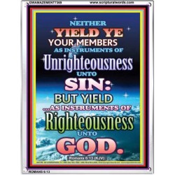 UNRIGHTEOUSNESS   Contemporary Christian Paintings Acrylic Glass frame   (GWAMAZEMENT7369)   "24X32"