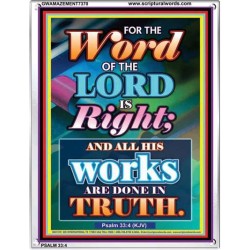 WORD OF THE LORD   Contemporary Christian poster   (GWAMAZEMENT7370)   "24X32"