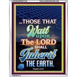 WAIT UPON THE LORD   Bible Verses Frame for Home   (GWAMAZEMENT7425)   "24X32"