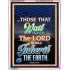 WAIT UPON THE LORD   Bible Verses Frame for Home   (GWAMAZEMENT7425)   "24X32"