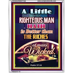 A RIGHTEOUS MAN   Bible Verses Framed for Home   (GWAMAZEMENT7426)   
