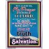 THE TRUTH OF YOUR SALVATION   Bible Verses Frame for Home Online   (GWAMAZEMENT7444)   "24X32"