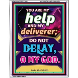 YOU ARE MY HELP   Frame Scriptures Dcor   (GWAMAZEMENT7463)   "24X32"