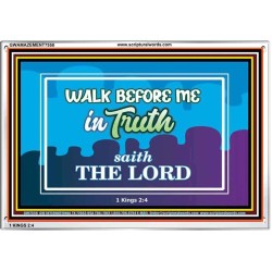 WALK IN TRUTH   Unique Bible Verse Framed   (GWAMAZEMENT7558)   "24X32"