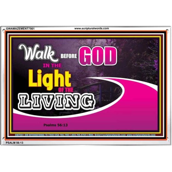 WALK BEFORE GOD   Art & Dcor Framed   (GWAMAZEMENT7561)   