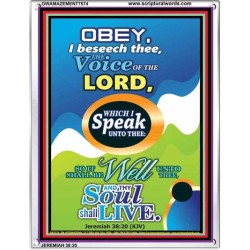 THE VOICE OF THE LORD   Contemporary Christian Poster   (GWAMAZEMENT7574)   