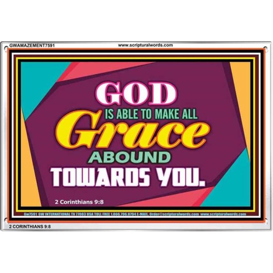 ABOUNDING GRACE   Printable Bible Verse to Framed   (GWAMAZEMENT7591)   