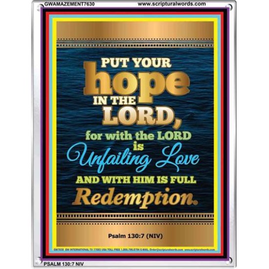 UNFAILING LOVE   Bible Scriptures on Love frame   (GWAMAZEMENT7630)   