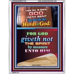 WORDS OF GOD   Bible Verse Picture Frame Gift   (GWAMAZEMENT7724)   "24X32"