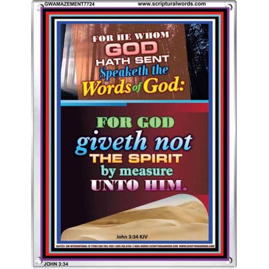 WORDS OF GOD   Bible Verse Picture Frame Gift   (GWAMAZEMENT7724)   