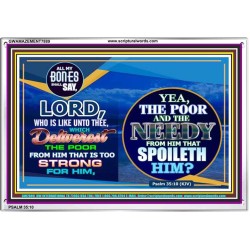 WHO IS LIKE UNTO THEE   Bible Verses Poster   (GWAMAZEMENT7889)   "24X32"