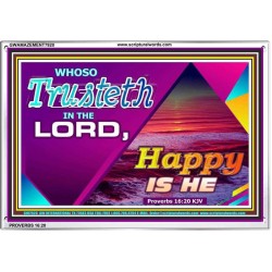 TRUST IN THE LORD   Framed Bedroom Wall Decoration   (GWAMAZEMENT7920)   "24X32"