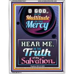 TRUTH OF THY SALVATION   Framed Bible Verses   (GWAMAZEMENT8017)   "24X32"