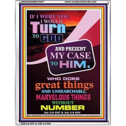 TURN TO GOD   Scripture Wooden Frame   (GWAMAZEMENT8077)   "24X32"