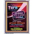 TURN TO GOD   Scripture Wooden Frame   (GWAMAZEMENT8077)   "24X32"