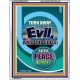 TURN AWAY FROM EVIL   Encouraging Bible Verses Framed   (GWAMAZEMENT8082)   