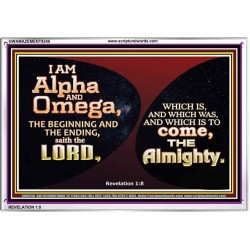 ALPHA AND OMEGA   Scripture Art   (GWAMAZEMENT8248)   