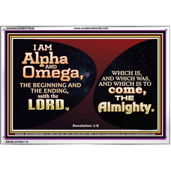ALPHA AND OMEGA   Scripture Art   (GWAMAZEMENT8248)   