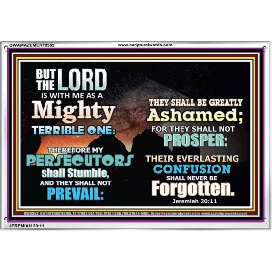 A MIGHTY TERRIBLE ONE   Bible Verse Frame Art Prints   (GWAMAZEMENT8362)   