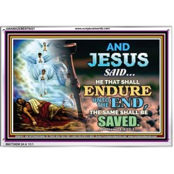 YE SHALL BE SAVED   Unique Bible Verse Framed   (GWAMAZEMENT8421)   "24X32"