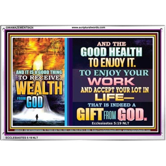 WEALTH FROM GOD   Art & Dcor Framed   (GWAMAZEMENT8424)   