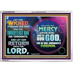 ABUNDANT PARDON   Bible Verse Frame Art Prints   (GWAMAZEMENT8500)   