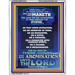 AN ABOMINATION UNTO THE LORD   Bible Verse Framed for Home Online   (GWAMAZEMENT8516)   