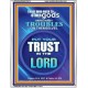 TRUST IN THE LORD   Framed Bible Verse   (GWAMAZEMENT8573)   