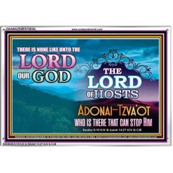 ADONAI TZVA'OT - LORD OF HOSTS   Christian Quotes Frame   (GWAMAZEMENT8650L)   