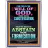 ABSTAIN FROM FORNICATION   Scripture Wall Art   (GWAMAZEMENT8715)   "24X32"