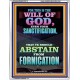 ABSTAIN FROM FORNICATION   Scripture Wall Art   (GWAMAZEMENT8715)   