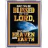 WHO MADE HEAVEN AND EARTH   Encouraging Bible Verses Framed   (GWAMAZEMENT8735)   "24X32"