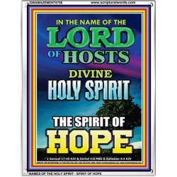 THE SPIRIT OF HOPE   Bible Verses Wall Art Acrylic Glass Frame   (GWAMAZEMENT8798)   